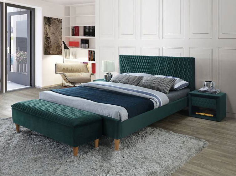 Noční stolek Anderson (tmavě zelená)