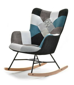 Křeslo Sibyla (patchwork + buk bílý)