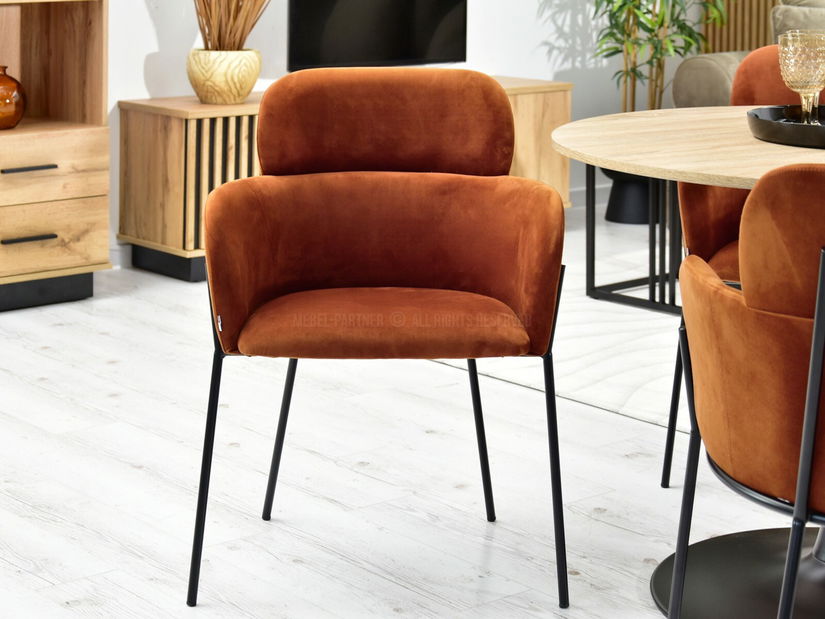 Židle Baggie K (měděná + černá)