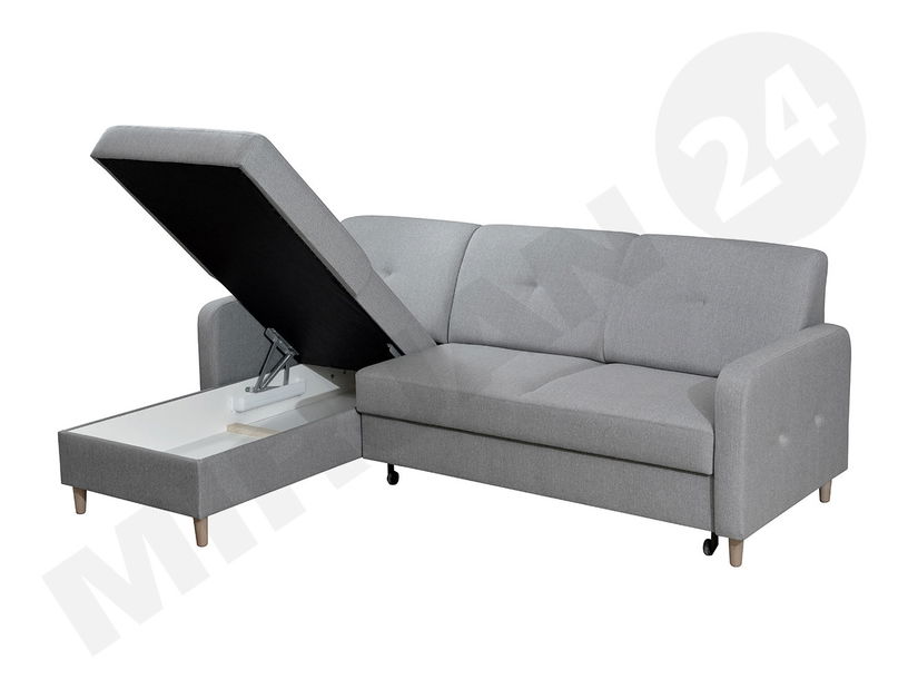 Rohová sedačka Fardeko (šedá) L *výprodej