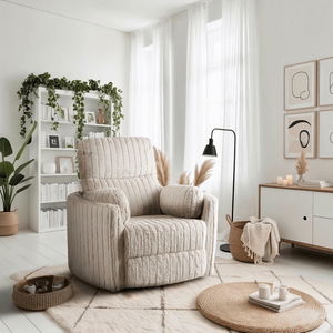 Polohovací křeslo Reunirse (béžová)