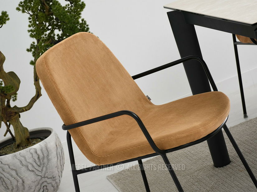 Židle Ulrika (písková + černá)