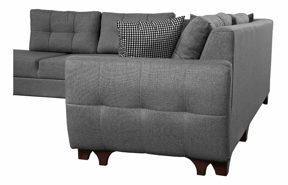 Rohová sedačka Clof (antracit) (L)