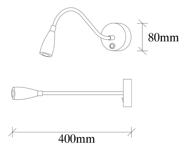 Nástěnné svítidlo Reay 13340