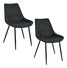 Jídelní židle Sariel (černá) (2ks)
