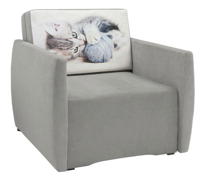 Křeslo BRW Ola II 1FBK (šedá)