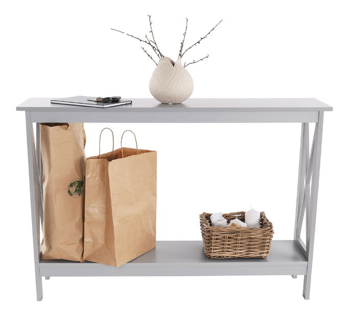 Konzolový stolek Agnes (světlešedá)