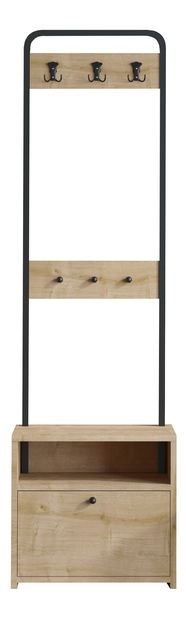 Předsíňová sestava Aliex 17 (Ořech + Černá)