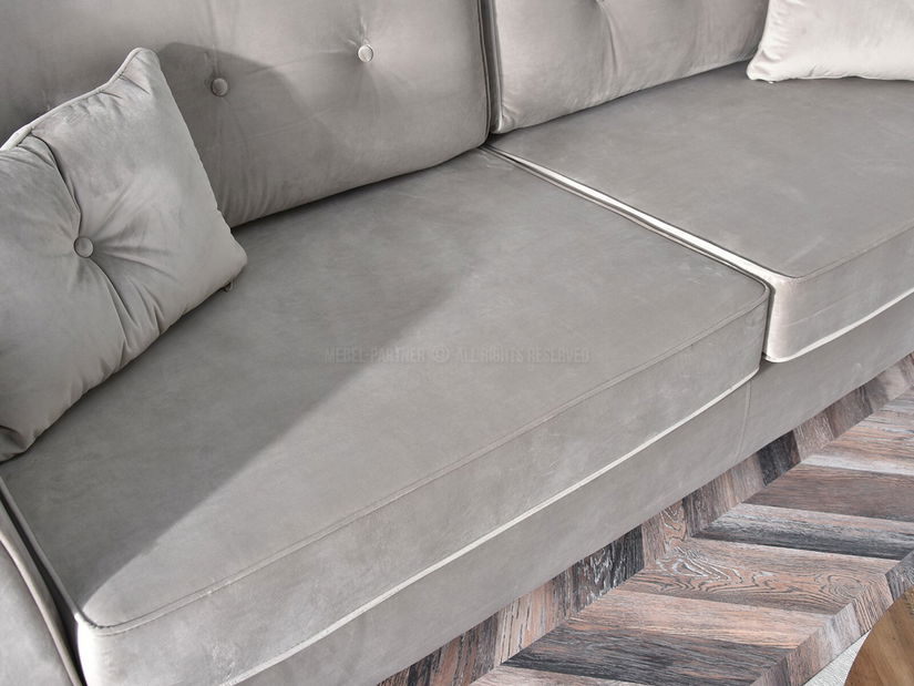 Pohovka dvousedačka Bacteria (béžová + černá)