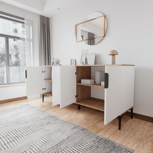 Komoda Tarzanote (dub + bílá)