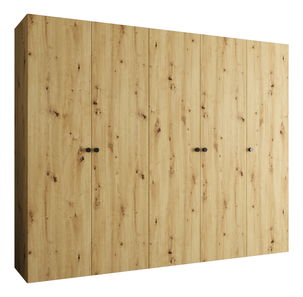 Šatní skříň 250 cm Parna 1 (dub artisan + černá)