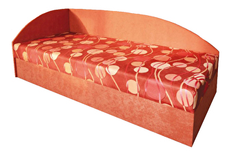 Jednolůžková postel (válenda) 80 cm Mamie (s molitanovou matrací) (L)