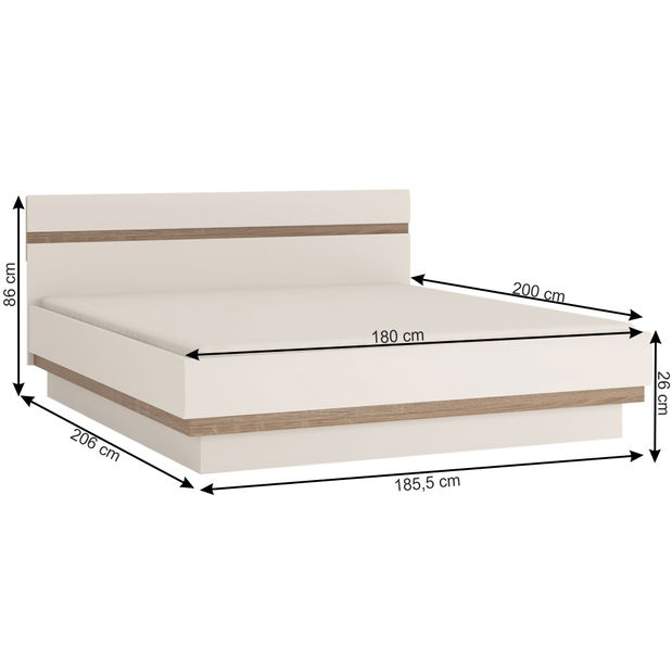 Manželská postel 180 cm Lynatet Typ 93