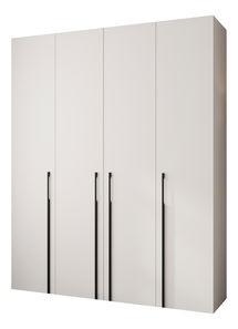 Šatní skříň 200 cm Carmela 50-3 (bílá + černá)