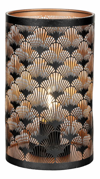 LED svícen 60 ks Nastelia (černá + měděná)