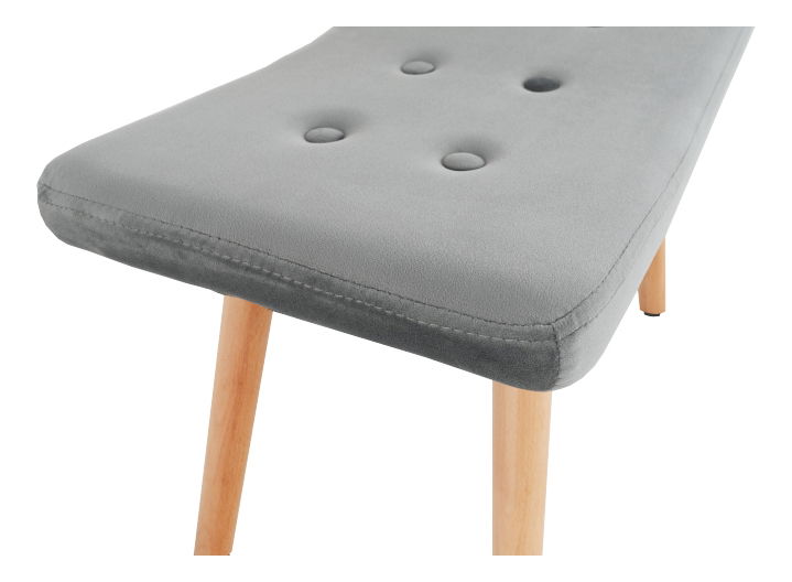 Křeslo s taburetem Lance New (šedá)