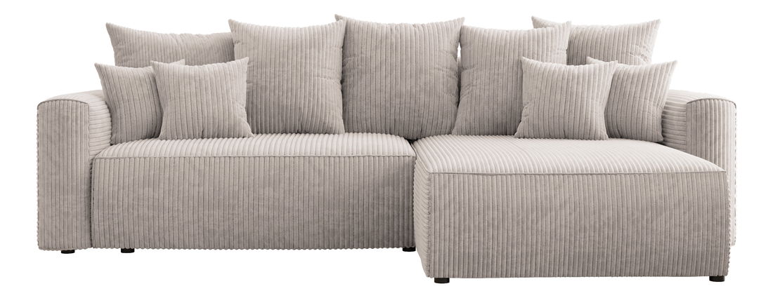 Rohová sedačka Baria (P) (světlohnědá)