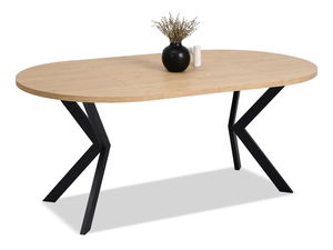 Jídelní stůl Rompa (dub + černá)