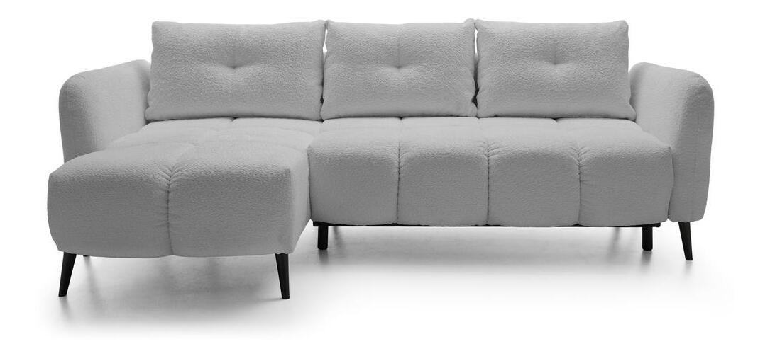 Rohová sedací souprava Odysea (L) (světle šedá + černá)
