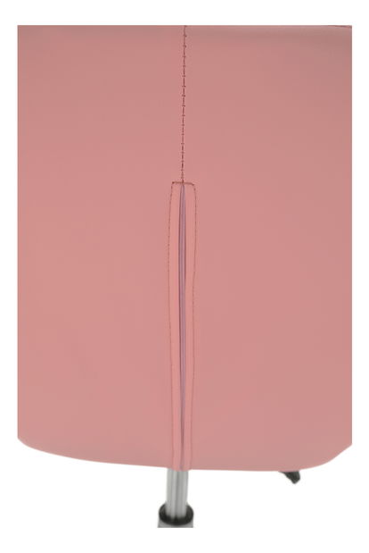 Kancelářské křeslo Asher (růžová + chrom)