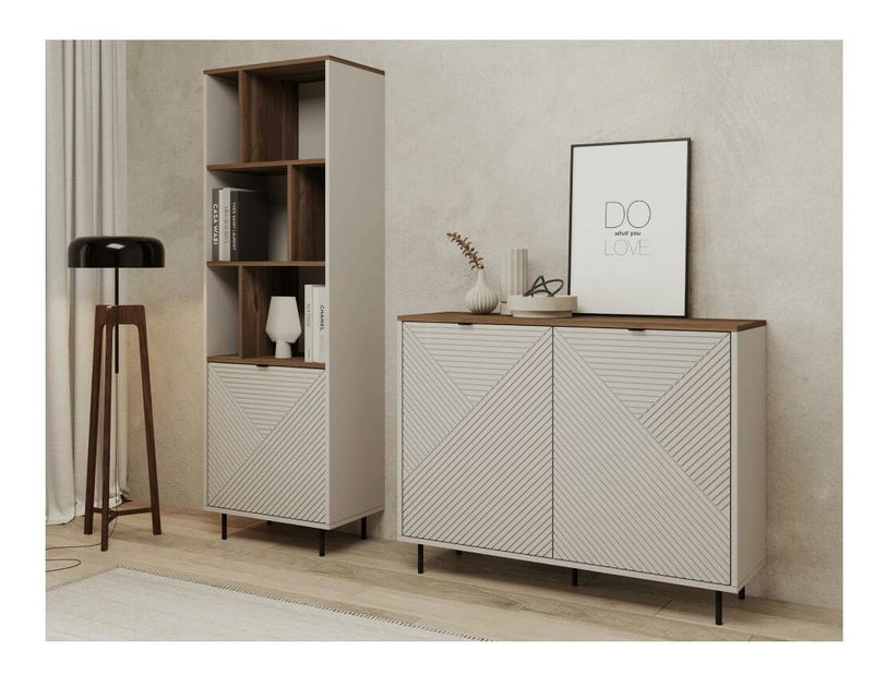 Regál Explicaba (kašmír + dub castello)