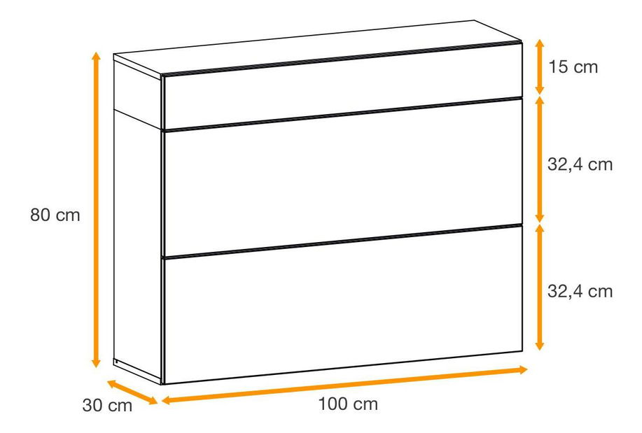 Botník Enderly (dub wotan + černá)