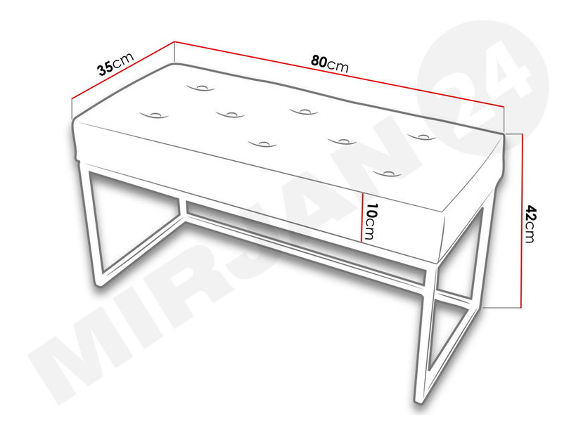Taburetka Narcys (černá)
