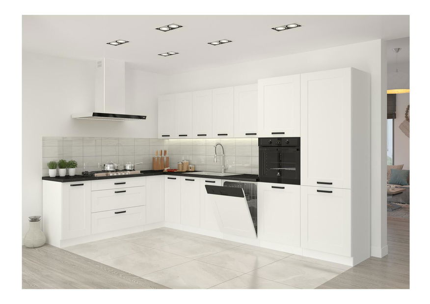 Vysoká skříňka Lesana 2 (bílá)