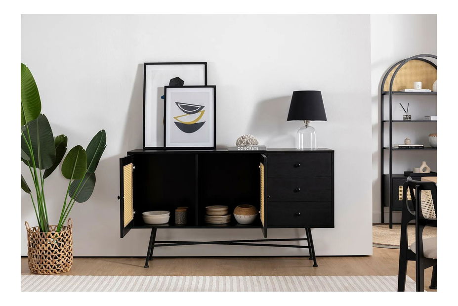 Komoda Vovula 5 (černá)