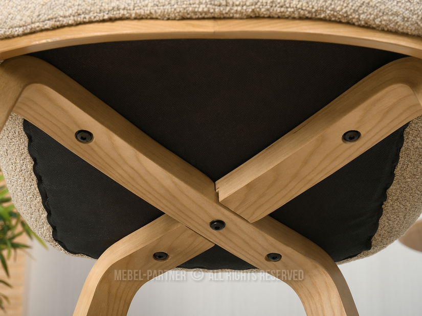 Židle Lila K (béžová + dub)