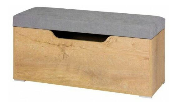 Truhla Minley M8 (dub lefkas + šedá)