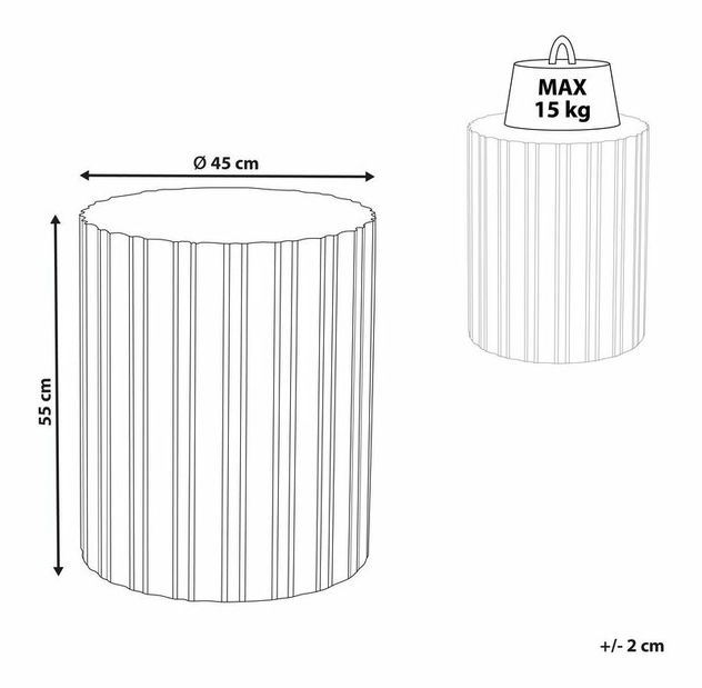 Konferenční stolek Dalila (bílá)