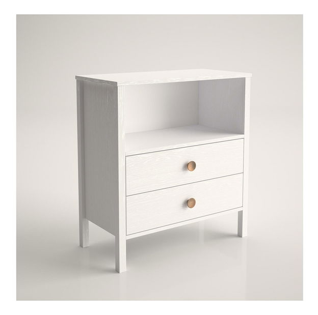 Dětská komoda Franc 16 (bílé dřevo)