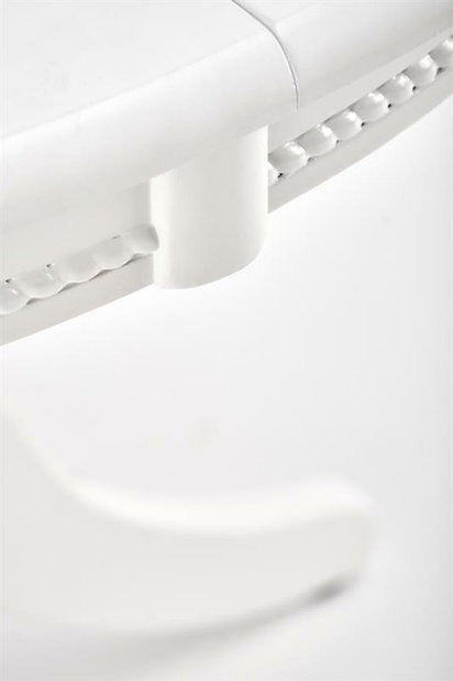 Rozkládací jídelní stůl 90-124 cm Ferrara (bílá) (pro 4 osoby)