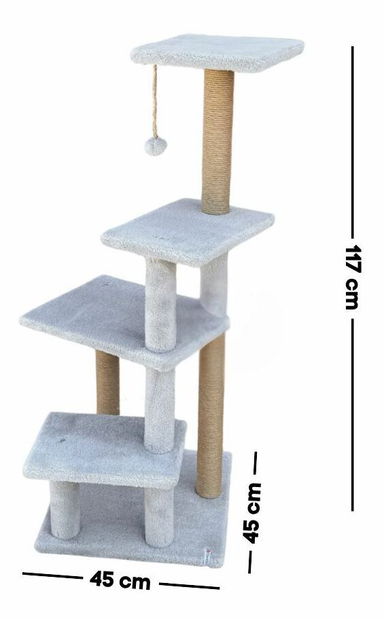 Škrabadlo pro kočky Alesa (šedá)