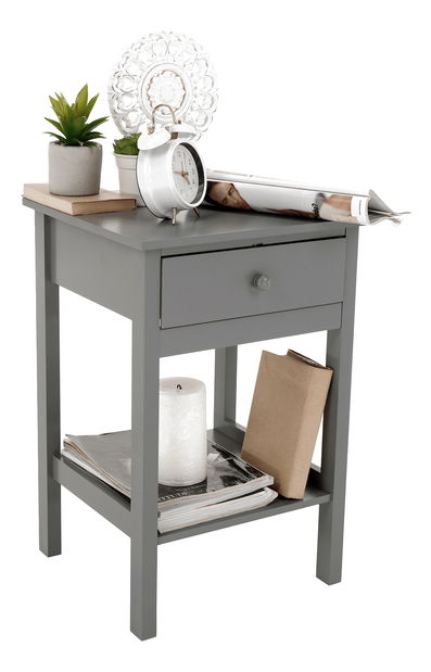 Noční stolek Meilani (šedá)