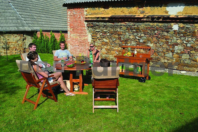 Záhradní nábytek Zaragoza 1+6 (Eukalyptus)