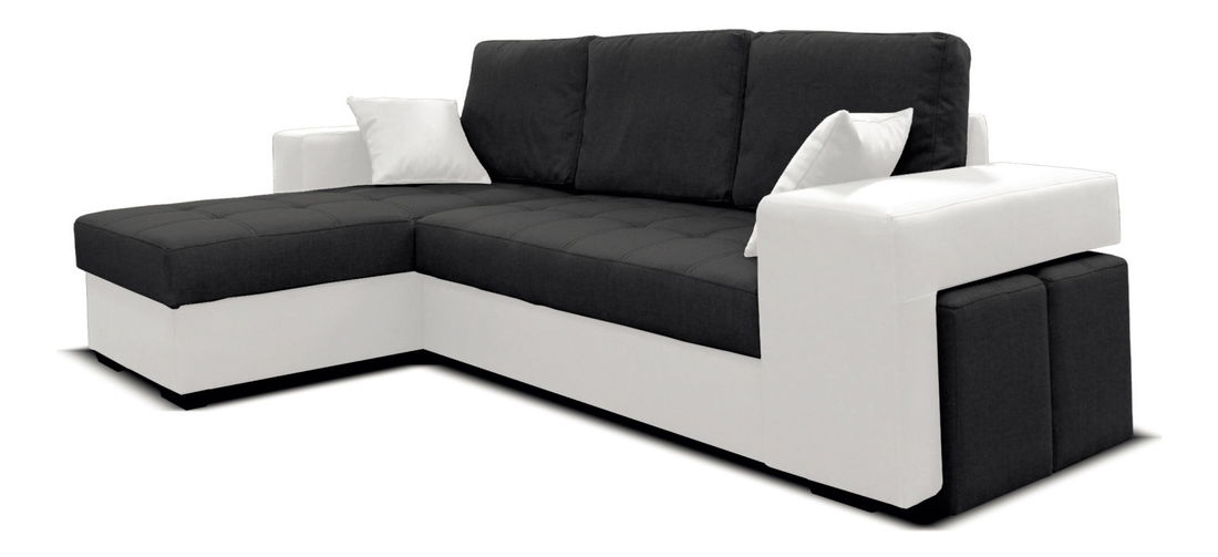 Rohová sedací souprava Tamara L+2F 1 (L) (s taburetmi)