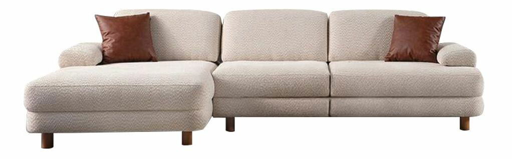 Rozkládací pohovka Nicel (béžová) (s úl. prostorem)