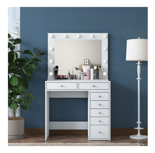 Toaletní stolek Blake 115 (bílá)