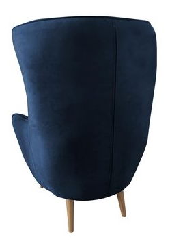 Křeslo ušák Flerance (tmavě šedá)