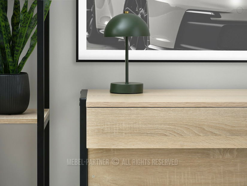 PC stolek Norsinimo (sonoma + černá)