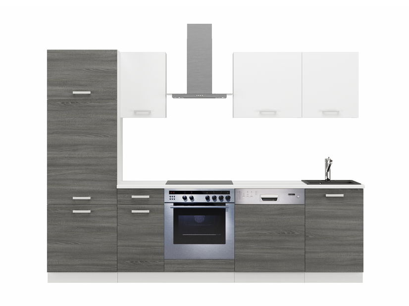 Kuchyně Tanith 270 cm (dub ribbeck + bílá)