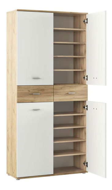 Botník (skříňka na boty) Variacion (dub artisan + bílá)