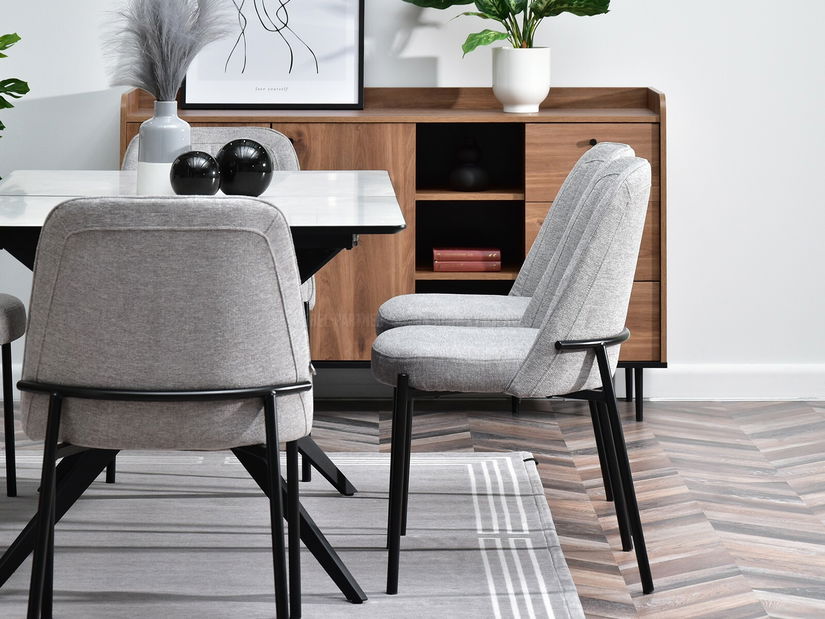 Židle Ella (šedá + černá)