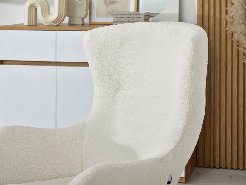 Křeslo Nesí (bílá + černá)