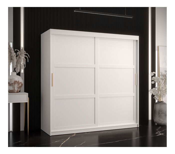 Šatní skříň Riven 1 180 (bílá matná)