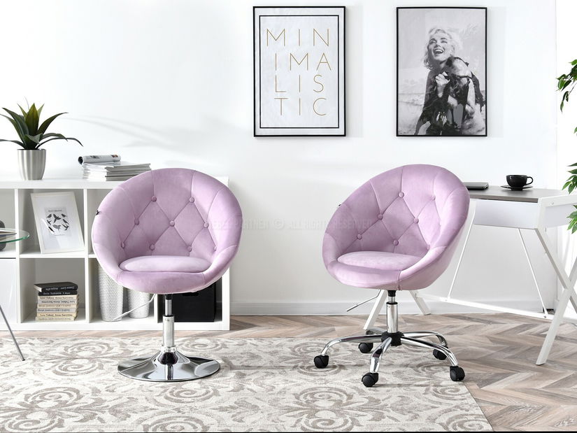 Křeslo Lush 3 (šeřík + zlatá)