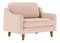 Křeslo Dělají L (lososová + ořech)