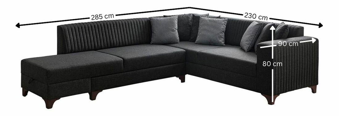 Rohová sedačka Westy (krémová) (P)